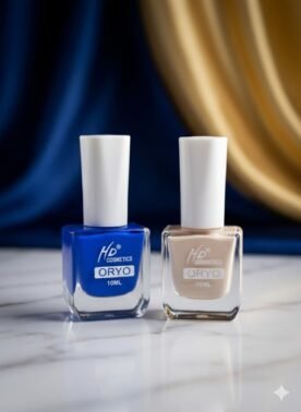 Proffesional Long Lasting Nail Polish (  Colour- White & Blue )