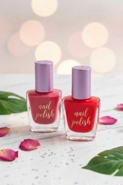 Nail Polish ( Color - Cherry Red & Pink )