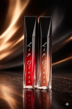 Lip Gloss ( Color - Cherry red & Camel Cream )